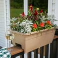 thumbnail image 6 of HC Companies Heavy Duty 24 Inch Deck Rail Box Planter with Drainage Holes, White, 6 of 11