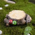 thumbnail image 3 of Micro landscape decoration creative mushroom tree stump potted decoration size size, 3 of 5