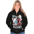 thumbnail image 3 of The Smurfs Kanji Peep The Drip Unisex Plus Size Zip Hoodie Brisco Brands 4X, 3 of 5