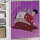 thumbnail image 5 of George encoge-theme 4-Piece Shower Curtain Set with Rugs, Waterproof Bathroom Decor Set Includes Bath Mat, U-Shaped Rug, Toilet Lid Cover and Curtain with Hooks, 5 of 6