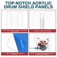 thumbnail image 4 of PENNZONI Drum Shield, Comes w/ 4 Panels & Living Hinges, 6 ft Clear Acrylic Panels, 4 of 18