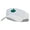 White, variant on Green Leaf Embroidered Cotton Twill Sun Visor - White OSFM