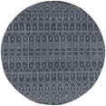 thumbnail image 3 of Veranda Contemporary 5' Round Charcoal and Light Gray Polypropylene Outdoor Area Rug, 3 of 5