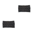 thumbnail image 3 of Qarigey Diademas de punto Calentadores de oídos ajustables a prueba de viento Diadema Hilo gris oscuro Hilo gris oscuro 2piezas Qarigey CBP264906, 3 of 6
