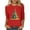 Type 1-Red, variant on Otvok Womens Tops Casual Round Neck Christmas Printed Blouse 3/4 Sleeve T-Shirt for Summer