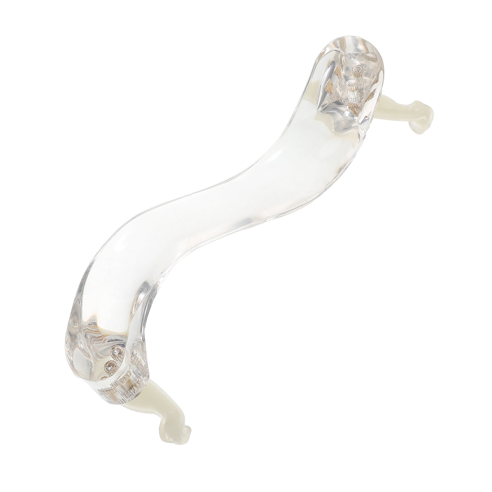 ETHZZLE Viola Shoulder Rest Transparent Acrylic Ergonomic Pad for Beginners 1Pack
