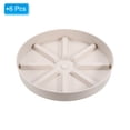 thumbnail image 3 of Uxcell Plant Pot Saucers 9 Inch, 6 Pack Plastic Round Plant Pot Flower Drip Tray, White, 3 of 6