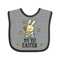 Inktastic My 1st Easter Boy Bunny Rabbit Boys Baby Bib