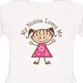 thumbnail image 4 of Inktastic My Nonna Loves Me Girls Long Sleeve Baby Bodysuit, 4 of 5