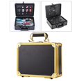thumbnail image 4 of de estuche para barbero, herramienta profesion de aluminio segura, que sostiene una bolsa para tijeras de belleza, para el cabello, que - oro dorado Fernando Estuche de transporte de peluquero, 4 of 8