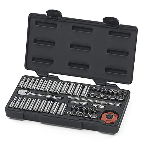 GEARWRENCH 51 Pc. 1/4" Drive 12 Point Standard & Deep SAE/Metric Mechanics Tool Set - 80301