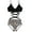 Black and leopard pr, variant on Women Sexy 2 Piece Solid Color Bikini Set Criss for Cross Lace-Up Padded Bra Swimsuit Ruched High Waist Thong Bathing Su