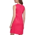 thumbnail image 2 of Tommy Hilfiger Womens Petites Textured Sleeveless Shift Dress, 2 of 2