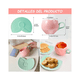 thumbnail image 2 of Juego Tazas Café Cerámica Diseño Tulipán Con Cuchara Posavaso Malubero Rosa, 2 of 5