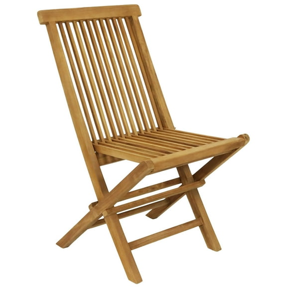 Sunnydaze Hyannis Teak Outdoor Dining Chair