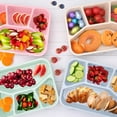 thumbnail image 5 of Manss Lunchable Container, 4 Pack Bento Lunch Box, 4-Compartment Lunch Box Container for School Work Travel, Microwave & Dishwasher Safe, 5 of 8