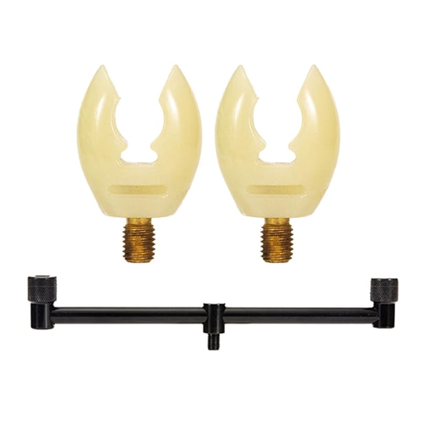 Soporte portátil para caña de pescar con soporte para poste de portería de pesca Buzz Bar Pod 31cm blanco luminoso