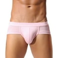 thumbnail image 3 of Sngxgn Men’s Boxer Briefs, Stretch Underwear Fit Low Rise(Pink,M), 3 of 3