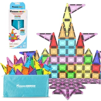 Cra-Z-Art Magrific 100 Piece Multicolor 3D Magnetic Tiles Set, Fun