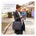 thumbnail image 3 of Pañalera Bolsa Para Bebé Esquimalito Daily Bag, Tote de Pañales con 11 Compartimentos y Bolsillo Térmico, Resistente al Agua Grafito, 3 of 8