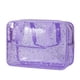 thumbnail image 1 of Bolsa de cosméticos RSRSLEII Grande impermeable de PVC transparente en forma de estrella morada, 1 of 6