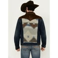 thumbnail image 4 of Cody James Men's Freedom Southwestern Yoke And Suede Trim Denim Jacket - CJSP24O60-DKW, 4 of 4