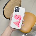 thumbnail image 3 of Personalized iPhone Case Monogram Initial Letter Leather Case For iPhone 15 14 13 12 11 Pro Max XS XR 7 8Plus Luxury Phone Cover, 3 of 5