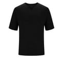 thumbnail image 7 of cfhntfmh Mens Summer Casual Shirts V Neck Tshirts Loose Soft Short Sleeve Solid Color Basic Tees Tops for Beach Vacation, 7 of 7