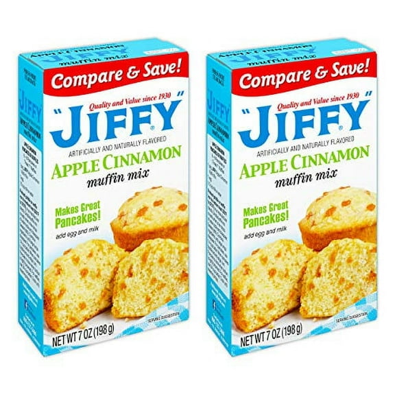 Jiffy Apple Cinnamon Muffin Mix (Pack of 2)