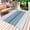 Haze blue, variant on Pink Ombre Stripe Outdoor Rug 6x9 Ft - Reversible Patio Rug Outdoor Camping Rugs, Farmhouse Striped Gradient Washable Indoor Outdoor Area Rugs, Non-Slip Outdoor Carpet Runner for Deck/Porch