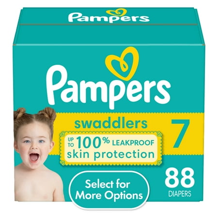 Pampers Swaddlers Diapers Size 7 88 Count (Select for More Options)