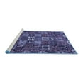 thumbnail image 2 of Ahgly Company Machine Washable Indoor Round Persian Blue Traditional Area Rugs, 7' Round, 2 of 4