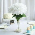 thumbnail image 2 of Balsa Circle 25 White Silk Hydrangea 5 Bushes Artificial Flowers Party Centerpieces Wedding Bouquets, 2 of 7