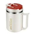 thumbnail image 3 of 304 Stainless Steel Double-Layer Insulated Mug - Heat-Resistant Anti-Scald Portable Cup with Handle, BPA-Free Home Office Daily Water Cup, No Straw Design for Safe Convenient Use, 3.35*5.12in, Red, 3 of 7
