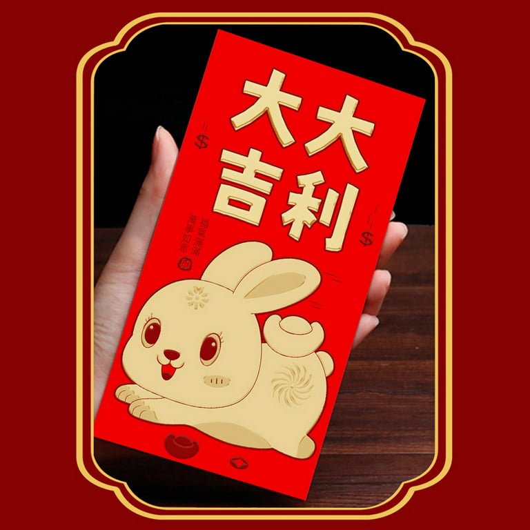 red envelope year of the rabbit