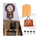 thumbnail image 5 of 50 Pcs Double Headed Picture Hangers Nails Black Thumb Tacks Small Head Hanging Nails Push Pins Dec, 5 of 5