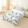 thumbnail image 3 of Feelyou Ink Cartoon Pike Fish Twin Comforter Sets for Men Boys, Kawaii Ocean Animal Bedding Set, Reversible, 2pcs, 3 of 6