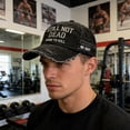 thumbnail image 3 of LNZGNM Still Not Dead Hard to Kill Embroidered Baseball Cap,Funny Saying,Vintage Distressed Adjustable Hat for Men Women,Black, 3 of 5