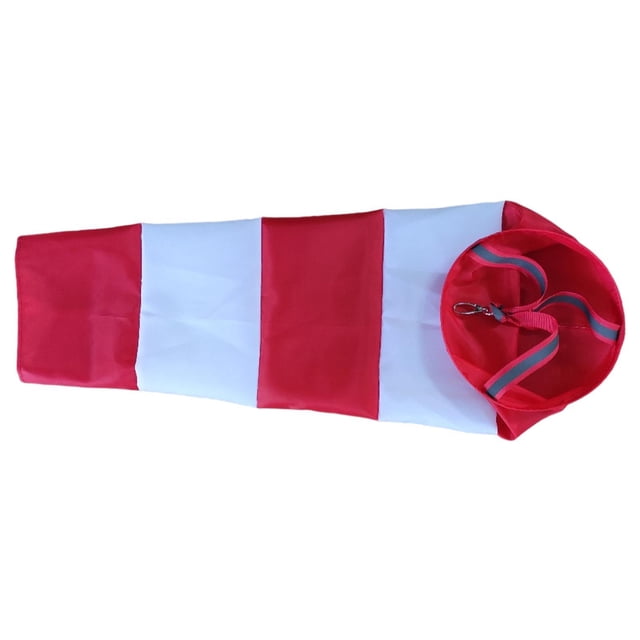 Naiovety Calcetines de viento de aviación de primera calidad, tela Oxford para jardín al aire libre, indicador efectivo de dirección del Kits de decoración para fiestas rojo 60cm Grande