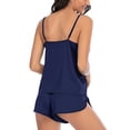 thumbnail image 6 of Pajamas Set Lightweight And Comfortable Sexy Sleepwear Cami Shorts Set Satin Lingerie Nightwear, 6 of 6