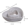 thumbnail image 3 of MyGift Heart Shaped Design Gray Cement Plant Pot /Deco Centerpiece Bow Planter, 3 of 3