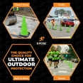 thumbnail image 7 of 18” Lime Green Traffic Cone - 24 Pack - Premium PVC Safety Cone for Parking, Caution, Construction, Road Crews, Emergency Vehicle - Xpose Safety, 7 of 7