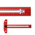 thumbnail image 3 of Protractor de Regla de T Square, Regla de Aleación de Aluminio de Aluminio Fácil de Aluminio Con Lápiz Mecánico para Carpinero para Medir, 3 of 7