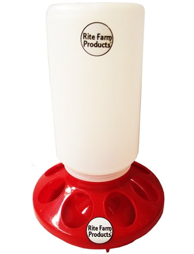 20" RED RITE FARM PRODUCTS POLY FLIP TOP CHICKEN FEEDER FOR POULTRY CHICK COOP 