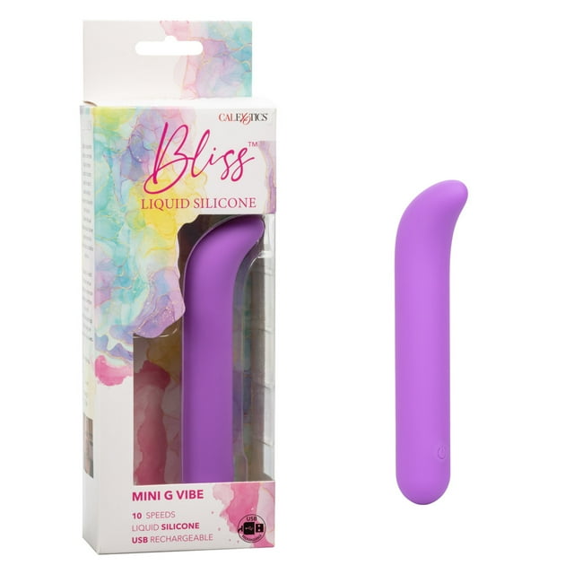 Bliss Vibromasseur Mini en Silicone Liquide à Point G, Violet