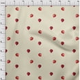 thumbnail image 1 of oneOone Tissu Jersey Viscose Imprimé Fraise par Yard 60 Pouces de Large, 1 of 4