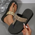 thumbnail image 5 of enyan Womens Flip Flops Flip Flops For Women with Arch Support Comfortable Yoga Mat Orthopedic Sandals Lightweight Womens Flip-Flop,Gold,Size 8.5, 5 of 6