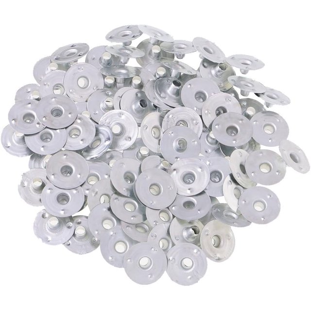 200 Pieces 6 Sizes Candle Making/Tea Lights Self Centering Votive Metal Candle Wick Sustainers/Tabs/diy Supplies, 14x3mm