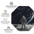 thumbnail image 3 of Kdxio Astronaut Standing In The Moon Funny Coasters,4 Pcs Leather Coasters,Housewarming Gifts,Protect Furniture from Water Marks Scratch and Damage, 3 of 6
