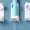 thumbnail image 2 of 4-pack electric toothbrush holder bathroom toothbrush storage rack toilet wall-mounted punch-free wall-mounted electric toothbrush holder, 2 of 3